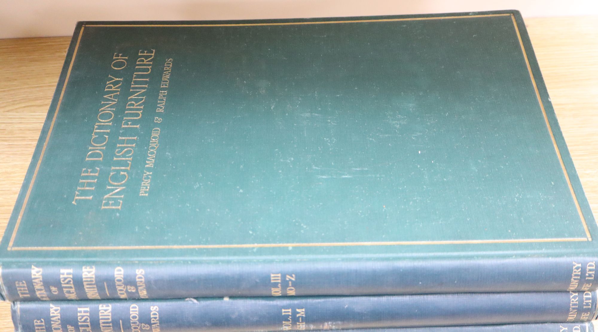 Macquoid & Edwards, The Dictionary of English Furniture, vols 1, 2 and 3